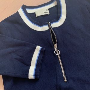 Aritzia Wilfred Free fitted short sleeve blouse